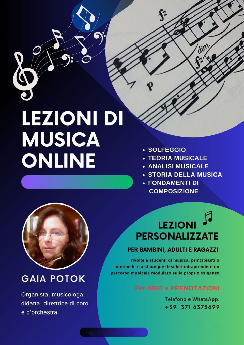 Gaia Potok - lezioni di Musica - Progetto PiCo
